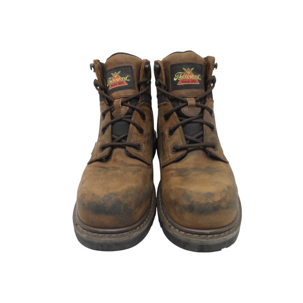Thorogood Men's 6" Crazy Horse WP Composite Toe Work Boot 804-4143 Brown Size 9M - Picture 2 of 8